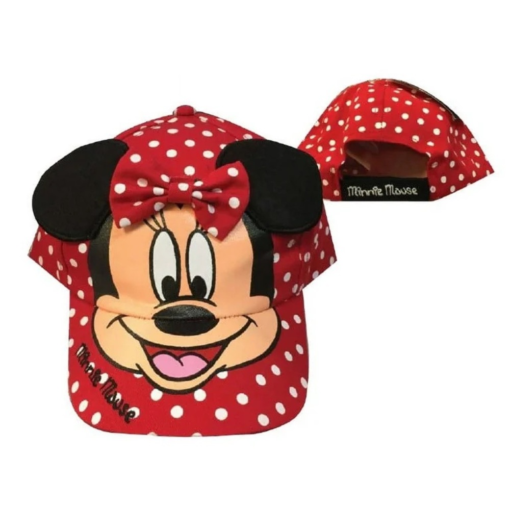 EUC Disney Minnie Mouse Red Polka Dot Baseball Cap for girls (kid size)